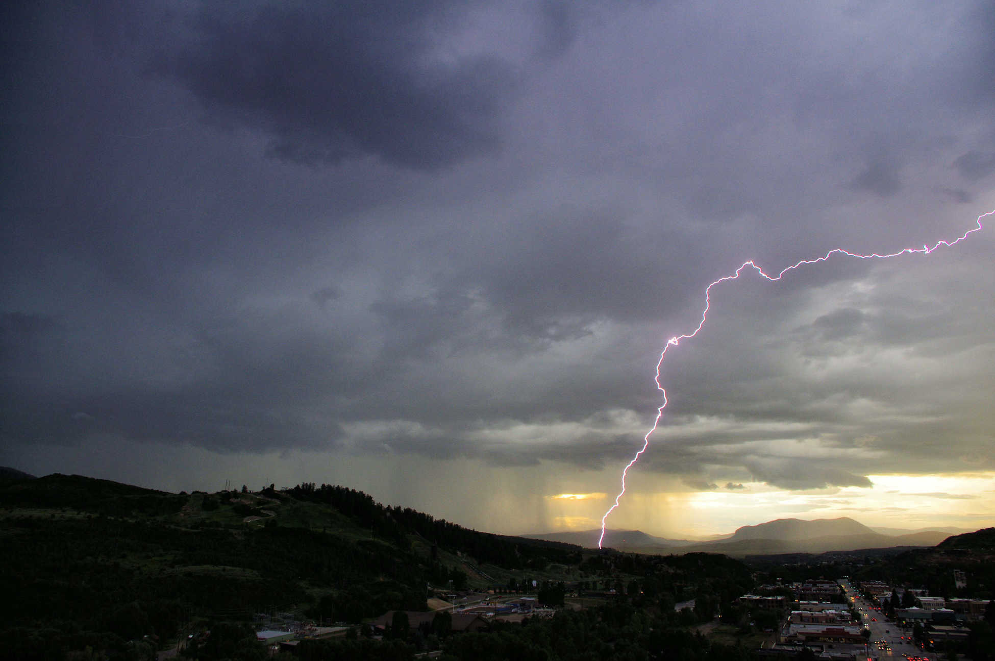 Storm over Steamboat Springs July 30, 2010
