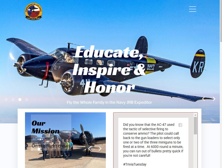 Gulf Coast Wing of the CAF web site