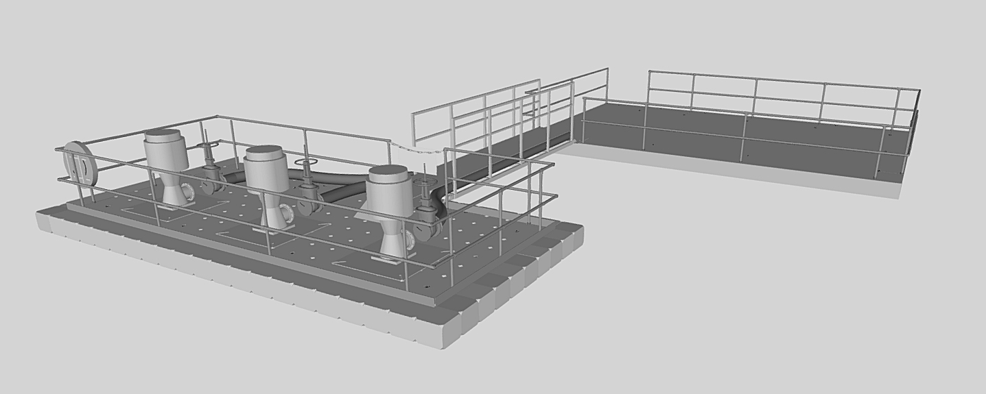 TurboPump Dewatering Pontoon