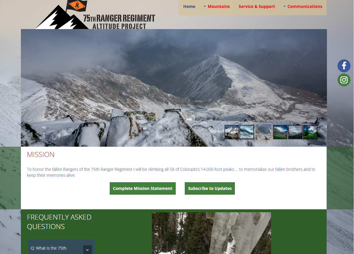 75th Ranger Regiment Altitude Project